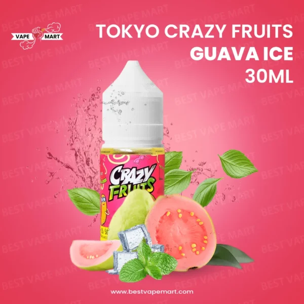 TOKYO CRAZY FRUITS GUAVA ICED 30ML 50MG | Tokyo Crazy Fruits Guava Ice 30ML 50MG Price in Pakistan